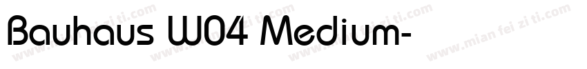 Bauhaus W04 Medium字体转换